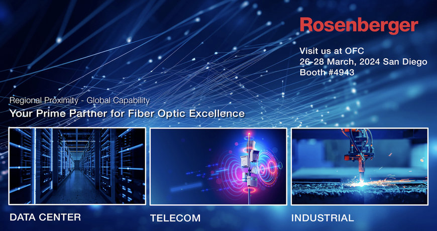 Rosenberger Fiber Optic présente la synergie internationale à l'OFC 2024